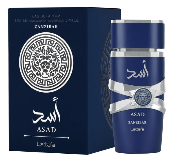 Asad Zanzibar by Lattafa is a fresh, spicy men’s perfume 