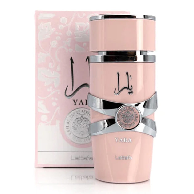 Yara Moi by Lattafa Eau De Parfum Spray for Women – 100ml Bottle and Box Design