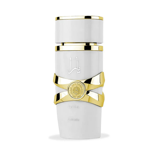 Yara Moi White and Gold Eau De Parfum Spray by Lattafa – Elegant 100ml Bottle